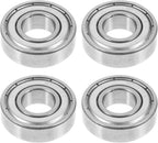 Wheelchair Bearing Accessories 4-Pack Front Wheel Bearings 1.06 Inch Replacement Parts for Manual Wheelchair and Drive Walker Fork Stem Bearings