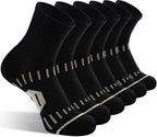 Copper Ankle Compression Socks for Men and Women(6 pairs), Breathable Arch Support Short Running Socks