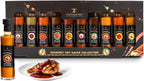 Chilli, Hot Sauce Gift Set -10 Flavours, Hot Sauce Bottles, Food Gift Sets For Men, Women, Vegan |Gourmet Chilli Sauces For BBQ, Jalapeno, Habanero, Scotch Bonnet |Cooking Gifts For Men, Birthday