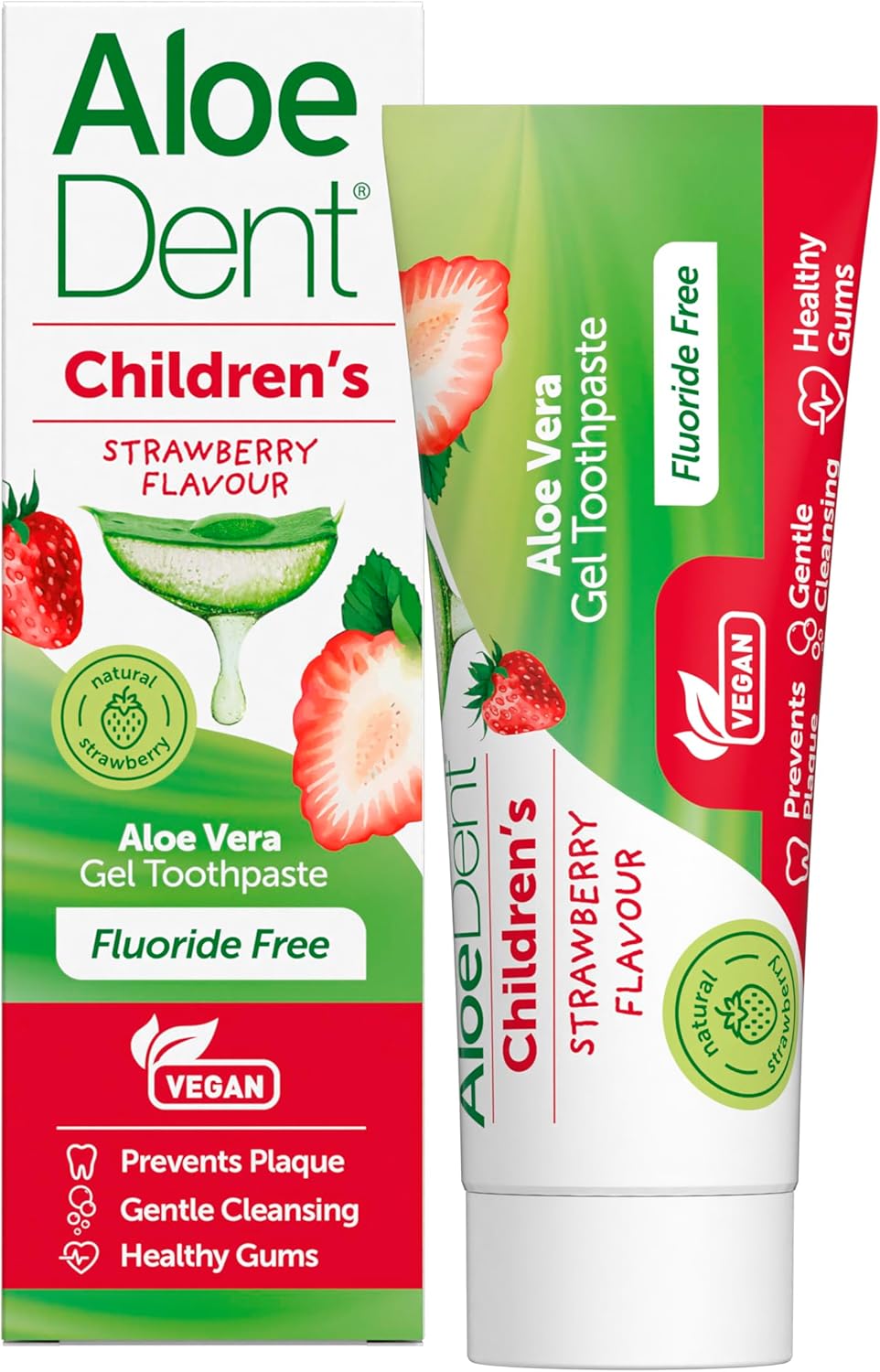 AloeDent Children's Strawberry Toothpaste - 50ml