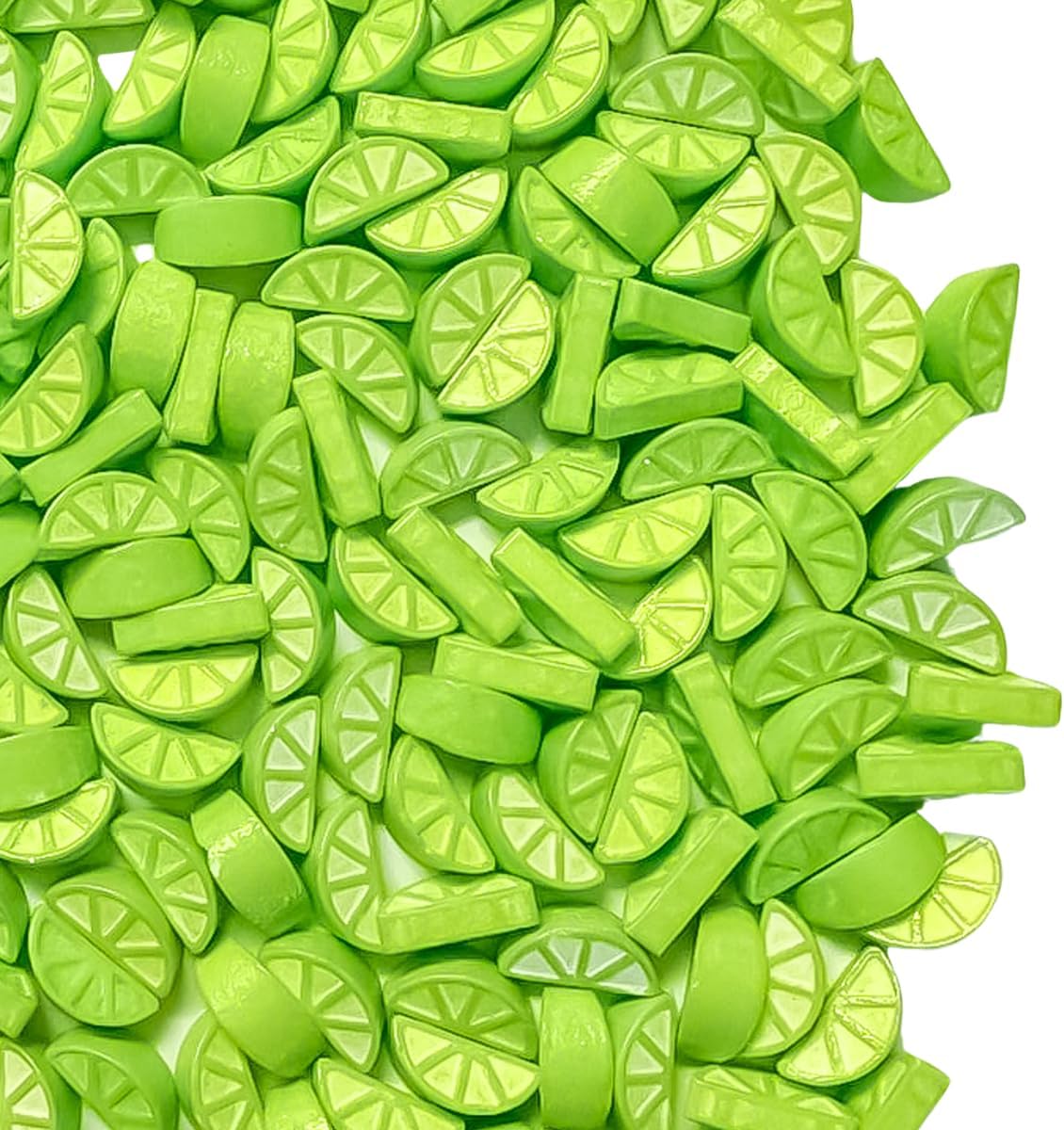 Lime Shaped Hard Candy Sprinkles Edible Confetti Toppers -2oz