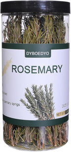 DYBOEDYO Dried Whole Rosemary Sprigs, 3.53oz(100g), 50~70 Rosemary Fresh Sprigs, Grade Dried Rosemary Sprigs for Baking & Beverages, Spices and Seasonings for Cooking Red Wine, Frying Steak, Pasta and Western Cuisine