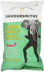 Savoursmiths Somerset Cheddar & Shallot Flavored Potato Chips, Non GMO, 5.29 Ounces (Pack Of 12)
