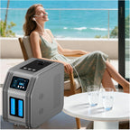 Hydrogen Inhalation Machine, Portable Hydrogen Breathing Machine for Home Use, 99.99% H2 Purity Hydrogen Generator, for Energy & Recovery Metallic Gray 1200ml/min