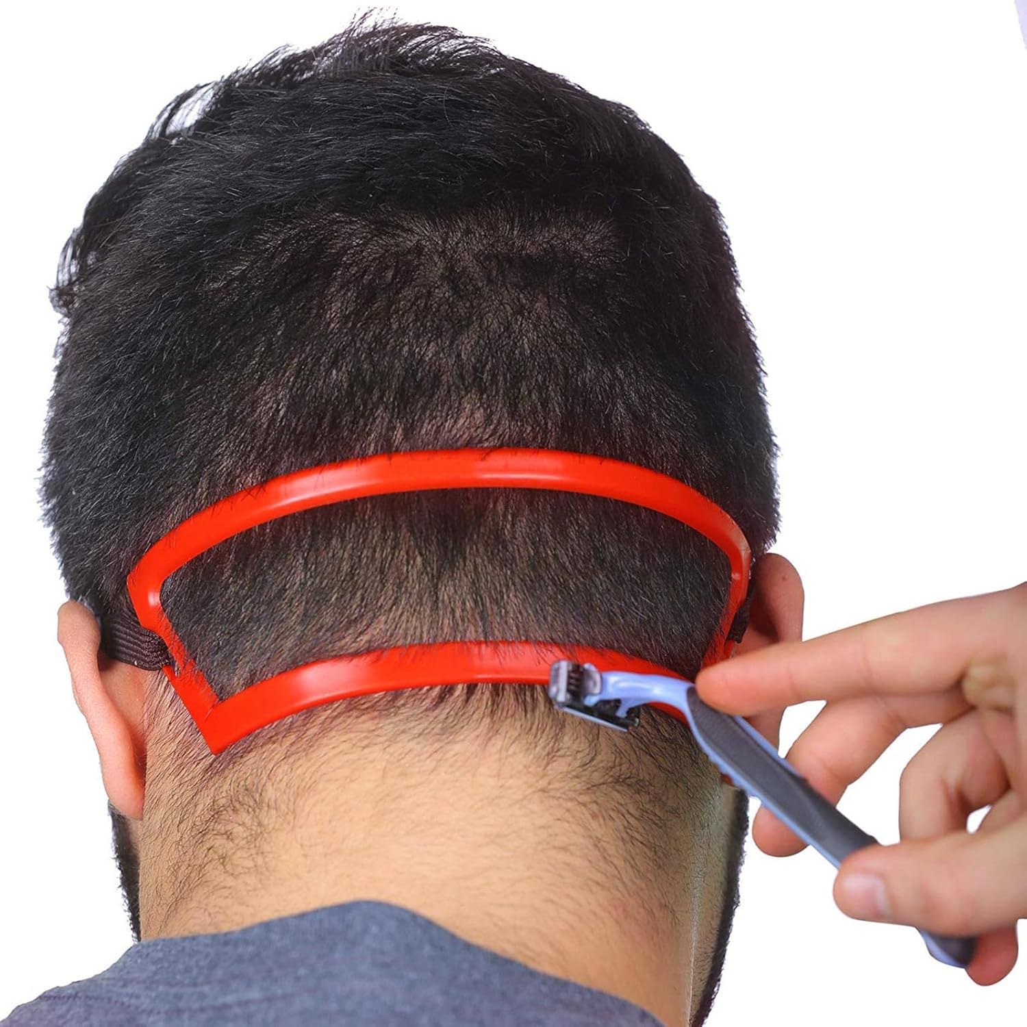 Neckline Shaving Template, DIY Haircut Guide Tool for Neck Hairline, Precision Trimming and Grooming Stencil, Home Haircut Tool
