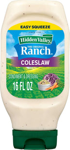 Hidden Valley Coleslaw Ranch Condiment and Dressing, Easy Squeeze Bottle, 16 Fl Oz (Package May Vary)