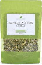Biokoma Heartsease Wild Pansy Dried Herb 50g 1.76oz Viola Tricolor Herbal Tea Natural Detox Healthy Skin Support Respiratory Boost Resealable No Additives No Preservatives Non GMO Caffeine-Free Kosher
