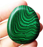 Synthetic Malachite Water Drop Chakra Thumb Worry Stone,Stress Relax Healing Reiki Crystal Pocket Palm Stones