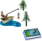 DecoPac Fisherman with Action Fish DecoSet Cake Decoration, 3 Piece Set, (16334)