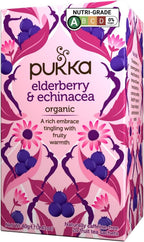 Pukka Organic Elderberry & Echinacea with Elderflower Tea - 20 Tea Bags