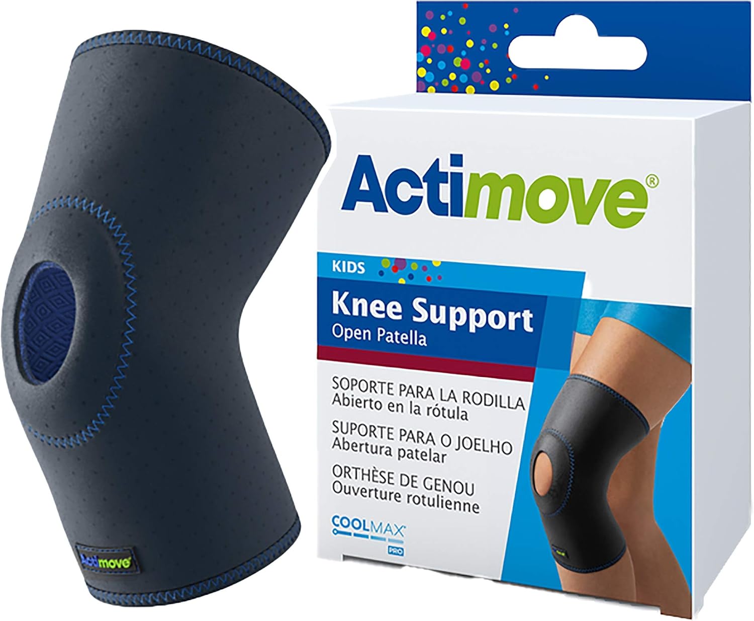 Actimove Kids Knee Support Open Patella Pediatric Navy
