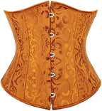 Underbust Corset Shaper Bustier top Waist Cincher Body Belt Satin lace up Boned Gothic Plus Size Lingerie