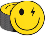 Whaline 100 Pcs Smiling Face Paper Napkins Yellow Happy Smile Disposable Napkins Funny Lunch Dinner Napkin for Preppy Birthday Holiday Party Table Supplies, 6.3 Inch