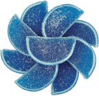 NY Spice Shop Blue Raspberry Fruit Slices Candy - 1 Pound Citrus Chewy Fruit Slices Jelly Candy - Old Fashioned Jelly Fruits Bulk Candies - Gummies Fruits Snacks for Holiday Snacking & Gifting