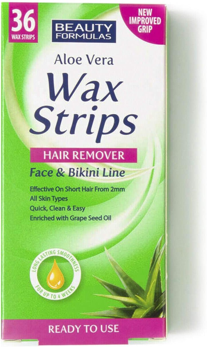 Beauty Formulas Hair Removal Wax Strips - Face & Bikini Line