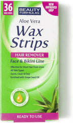 Beauty Formulas Hair Removal Wax Strips - Face & Bikini Line
