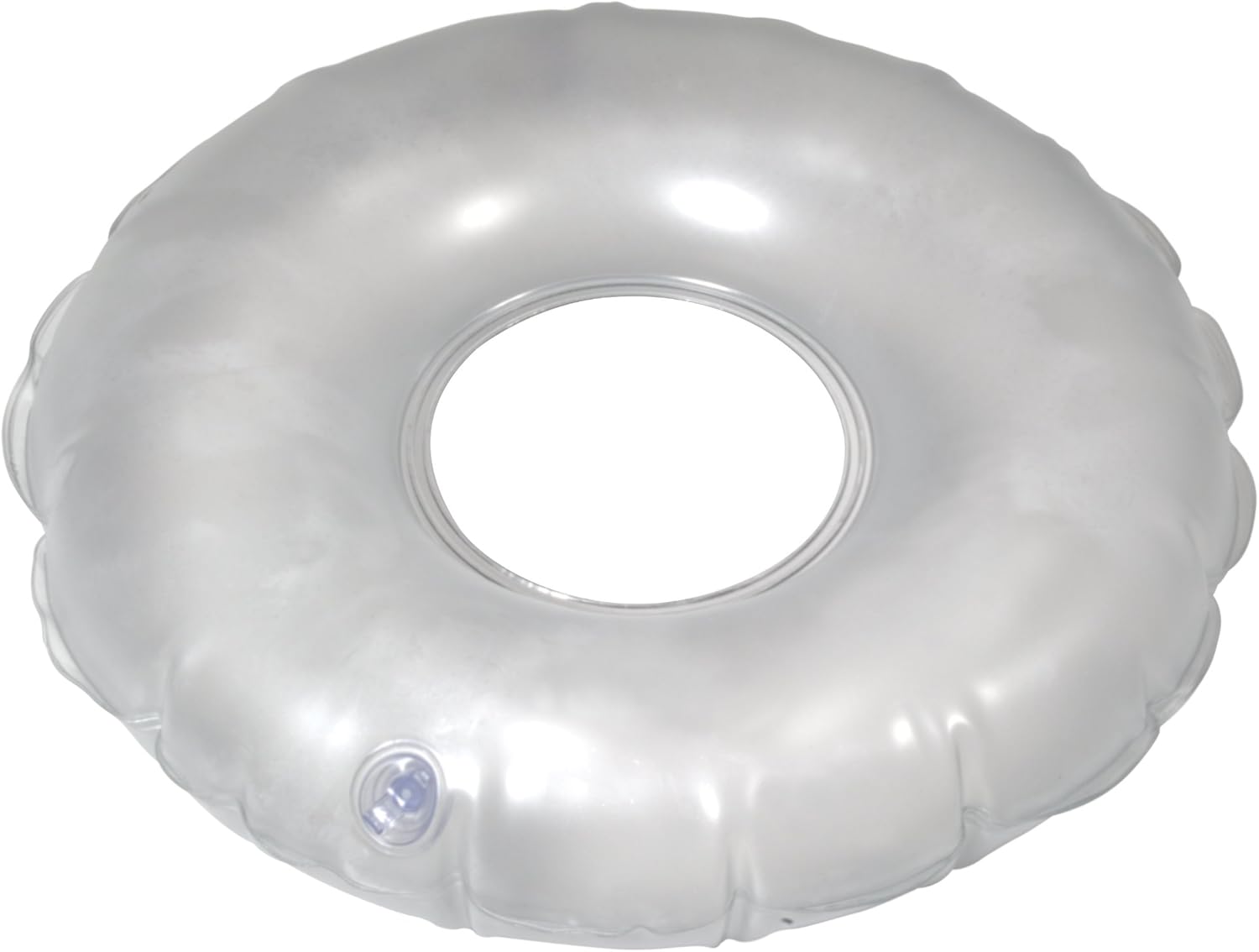 Drive Medical Inflatable Vinyl Ring Cushion, Grey, Universal