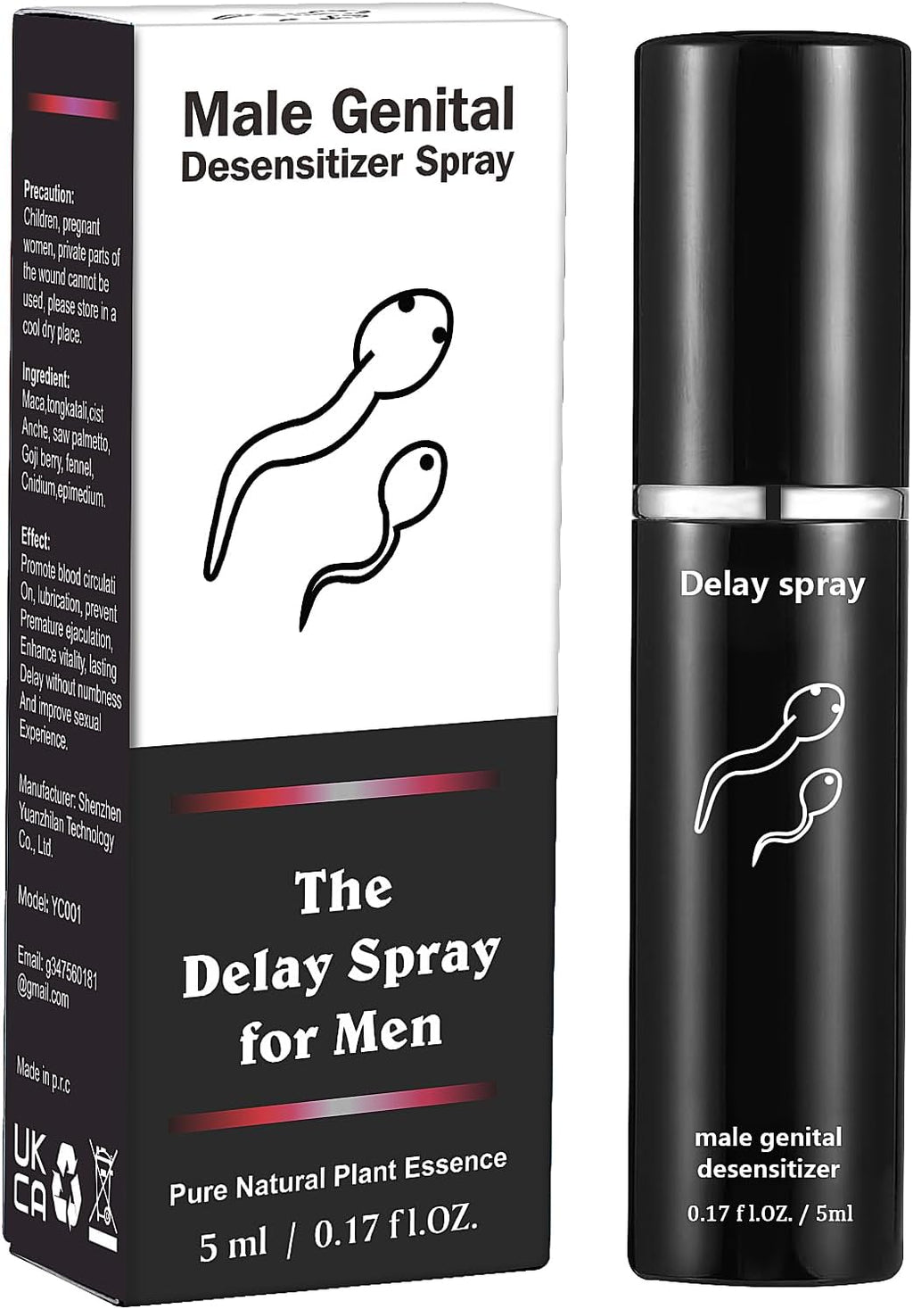 Delay Spray Sexual-Enhancer for Men - to-Last Longer in Bed, Effectively Extends Men's Time and Enhances Comfort ，0.17 fl oz 50 Pumps