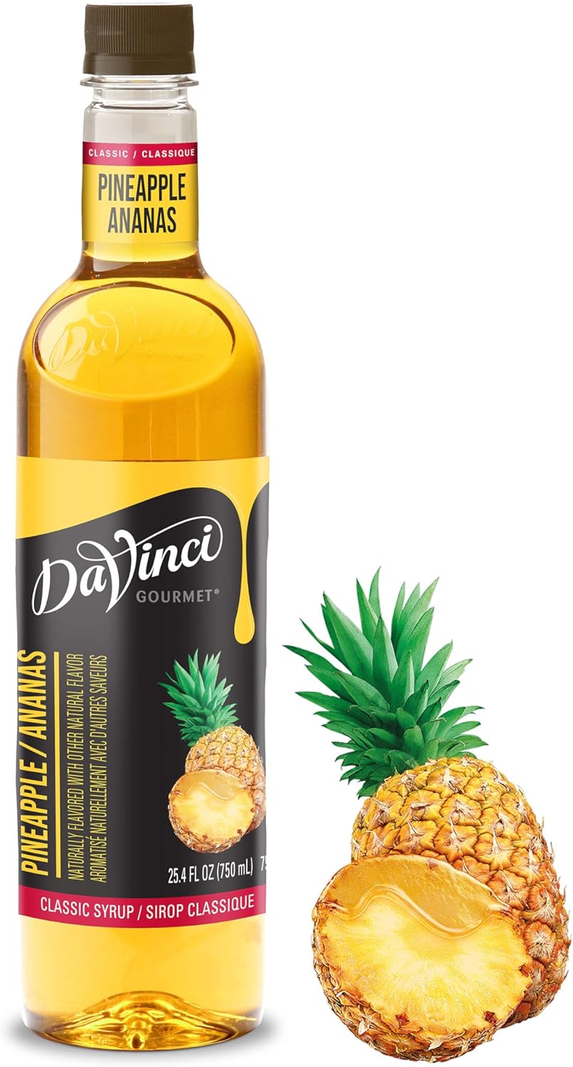 DaVinci Gourmet Classic Pineapple Syrup, 25.4 Fluid Ounces (Pack of 1)