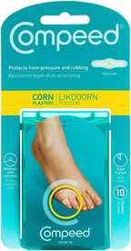 COMPEED Advanced Corn Care, Hydrocolloid Cushions for Instant Pain Relief and Softening Corns, 10 Count Corn Toe Pads (2 Packs)