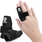 2 Pack Finger Sleeves Protectors, Finger Buddy Bands Adjustable Trigger Finger Brace Splint Support for Sport Basketball Volleyball Tennis Baseball