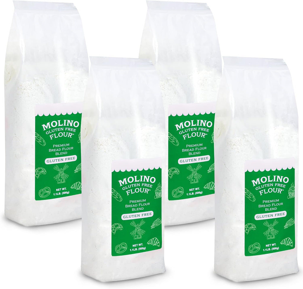 Molino Flour Molino Gluten Free Flour All Purpose Bread Flour 1.1 Pounds Per Bag (4 Pack)