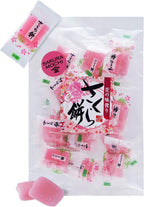 TOMOSAN Japanese Sakura Mochi Candy, Traditional Cherry Blossom Rice Cakes, Soft & Chewy, Individually Wrapped, 180g / 6.35oz