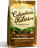 Colombian Kilos 4 cups Sampler, Ground Arabica Ultra-Premium Medium Roast, 100% Colombian Unblended Single Origin, 2.2oz, 63 grams