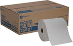 Pacific Blue Basic Recycled Paper Towel Rolls by GP PRO (Georgia-Pacific), White, 26601, 800 Feet Per Roll, 6 Rolls Per Case
