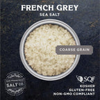 French Grey Sea Salt 2 lb Bag – Coarse Grain Celtic Salt (Sel Gris) from Guérande France – All-Natural, Kosher Gourmet Sea Salt for Cooking, Seasoning & Grilling