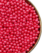 Red Sprinkles Edible Pearls,Cake Sprinkles 130g 4.6OZ,Cookie Sprinkles,Sugar Pearl, Edible Candy Pearls for Cake Cupcake Decorationg (7mm-Red)