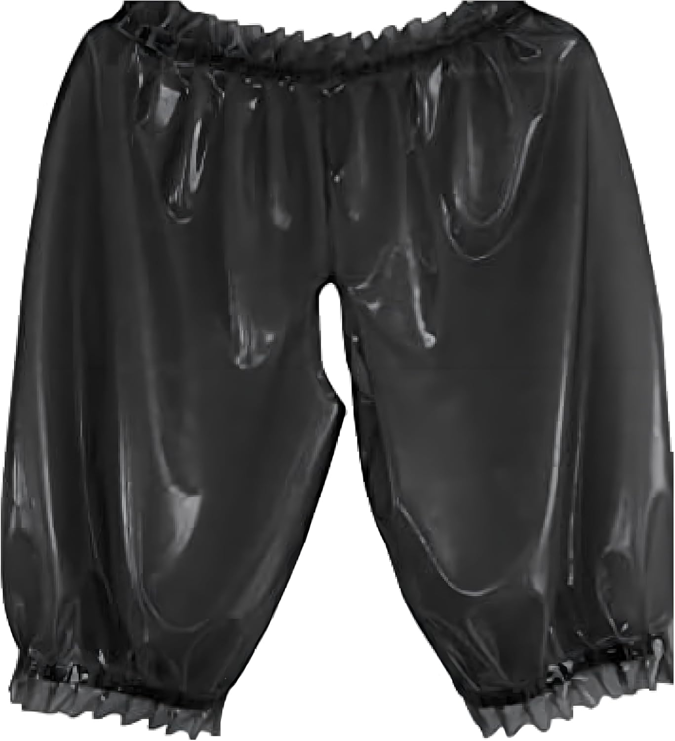 Black Sexy Boxer Latex Pants Rubber Shorts Lingerie Party 0.4mm Role Playing
