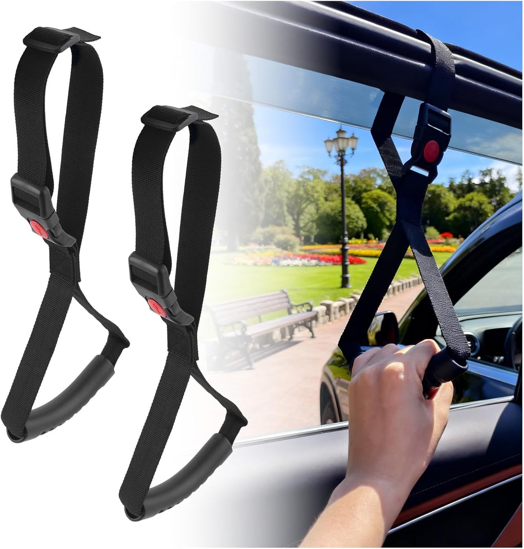 2PCS Car Door Handle for Elderly,Adjustable & Portable Car Handle Assist for Elderly/Pregnant/Disabled,Universal Auto Cane Cars Grab Handles Cars Accessories for SUV Truck