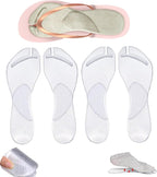 2 Pairs Gel Arch Support Cushion Insoles for Flip Flop Thong Sandals,Gel Adhesive Arch Support Flip Flop Thong Inserts Self Adhesive Gel Arch Support Cushion Insoles Pain Relief