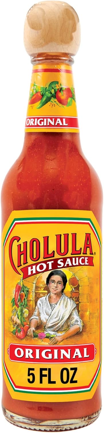 Cholula Hot Sauce, Original, Product of Mexico, Blend of Arbol & Piquin Peppers with Spices for Eggs, Rice, Tacos, Huevos Rancheros & More, 5 fl oz