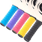 HINZIC 5 Pack Anti-Slip Perforated Pickleball Paddle Racket Grip Tape Handle Wrap for Pickle Ball Tennis Badminton Overgrip Racquet Moisture Wicking- Red & Blue & Black & Yellow & Purple