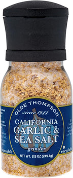 Olde Thompson California Garlic & Sea Salt Grinder, 8.8 Ounce