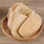 3PCS Natural Loofah Exfoliating Sponges for Shower & Bath - Gentle Body Scrubber for Men and Women, Ideal for Kitchen/Bathroom Cleaning