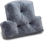 1 MIDDLE ONE Back Pillow for Chair, Memory Foam Lumbar Pillow for Back Support, Back Rest Cushion for Office, Sofa, Couch Sitting, Recliner, Bed and Lower Back Pain (Grey)