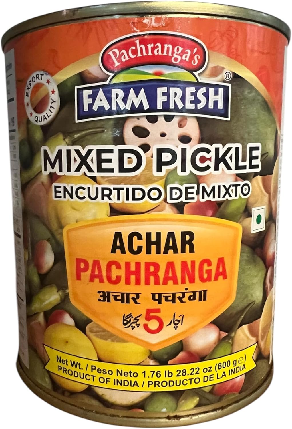Pachranga International Achar Pachranga Mixed Pickle - 800g., 28oz.