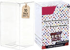 Booster Bundle Case, Foldable Clear Plastic Booster Bundle Protector Display Box, Compatible with Booster Bundle/Build & Battle Collectors Cards Protector for Trading Card Storage (10PCS)