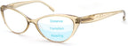 MODFANS Progressive Multifocus Reading Glasses,Blue Light Blocking Readers Eyeglasses