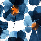 IHR Marimekko 3-Ply Deluxe Paper Napkins, 20-Count Cocktail Beverage Size, Valssi Blue