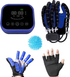 Finger And Hand Function Rehabilitation Trainer Robots Rehab Gloves Children Recovery Exercise Gifts Equipment For Dementia Arthritis Stroke Hemiplegia Patient (Left hand-Size M)