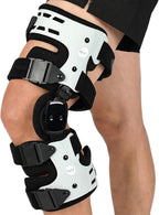 Orthomen OA Unloader Knee Brace, Adjustable Metal Medial & Lateral Valgus Knee Support,Osteoarthritis,Arthritis Pain Relief and Bone on Bone for Men & Women, Left