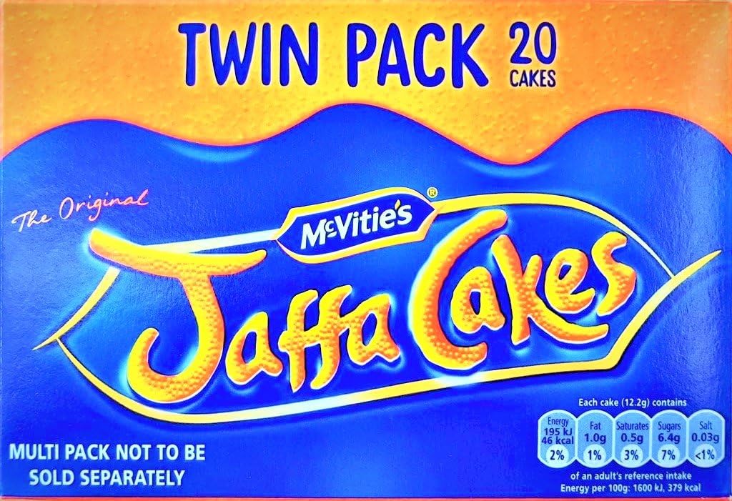 Original McVitie's The Original Jaffa Cakes Twin Pack Imported From The UK England The Very Best Of Original British Jaffa Cakes