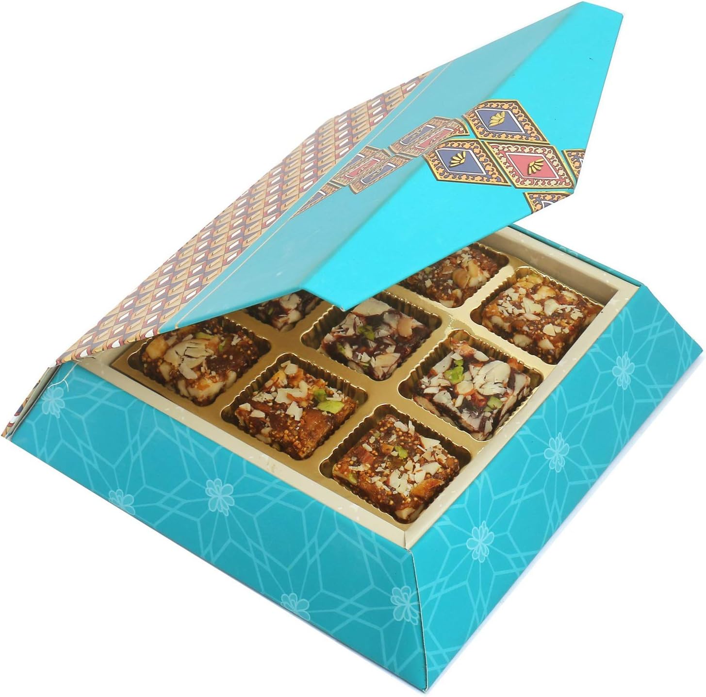 Ghasitaram Gifts Diwali Gifts 9 pcs Sugarfree Bites SQ Box