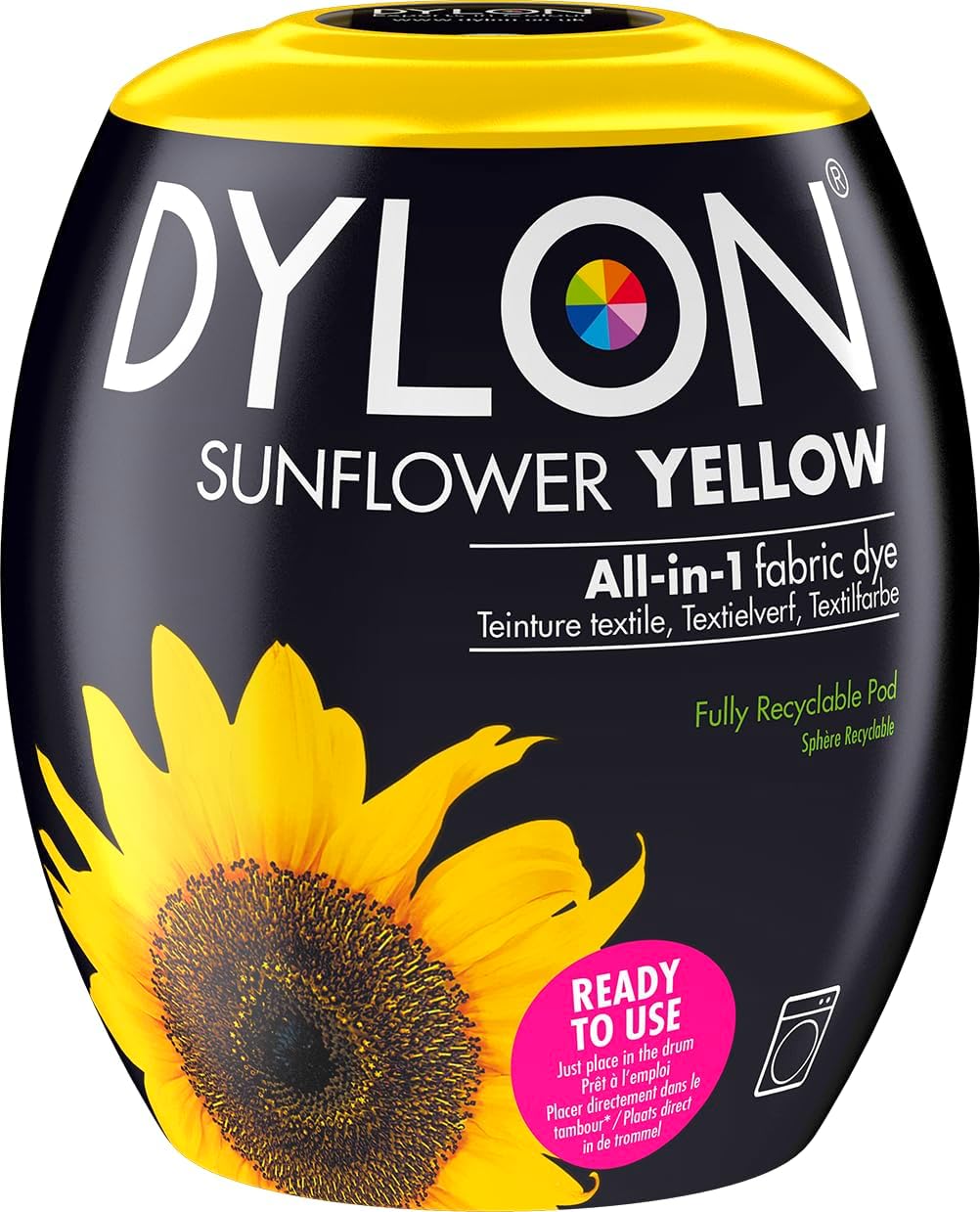 Dylon 350g Machine Dye Pods, Sunflower Yellow