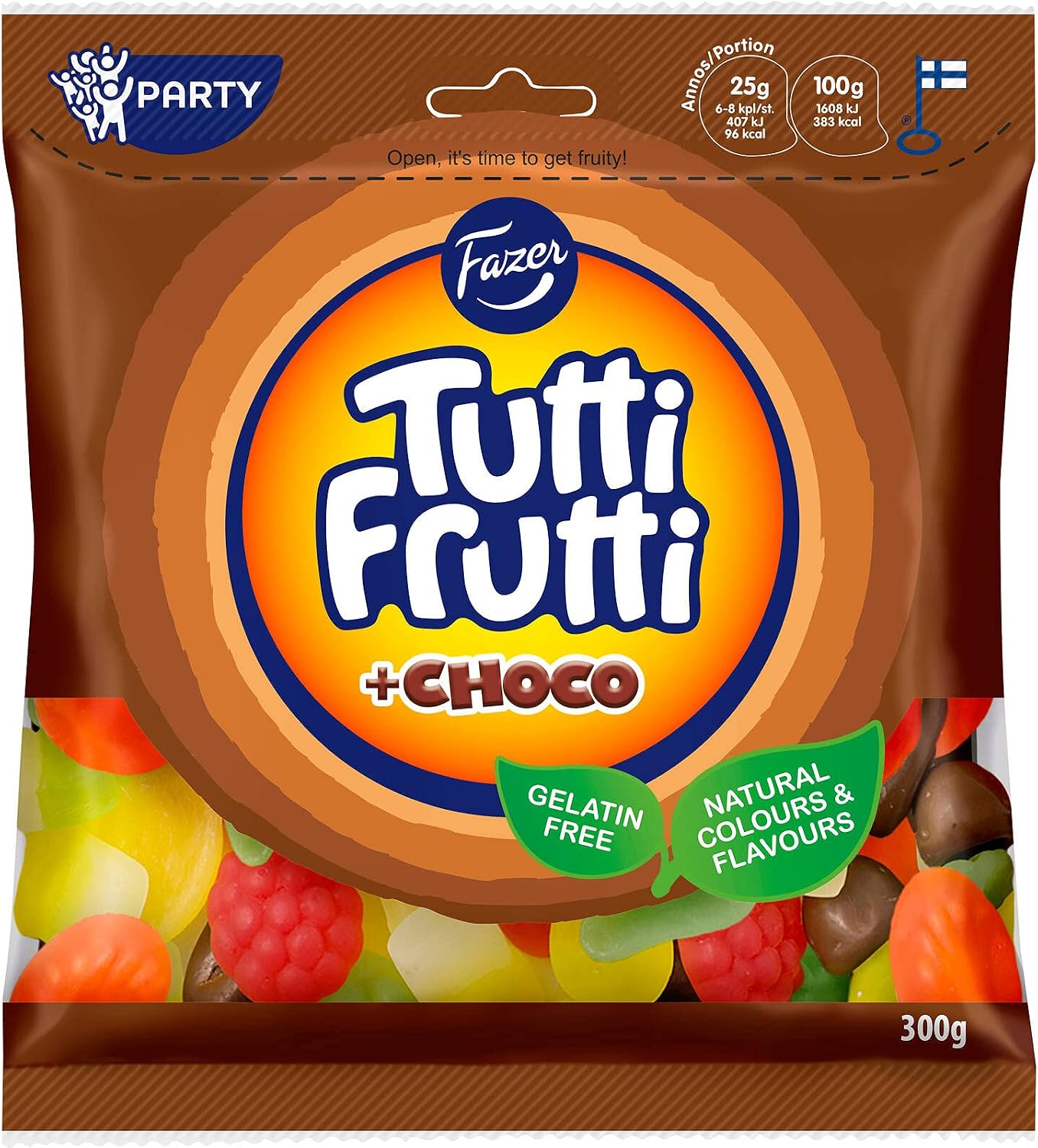 Fazer Tutti Frutti Chocolate 1 Pack of 300g