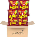 AMBARII Smith's Smiths Frazzles Crispy Bacon Flavour Corn Snacks Pack of 6 x 4